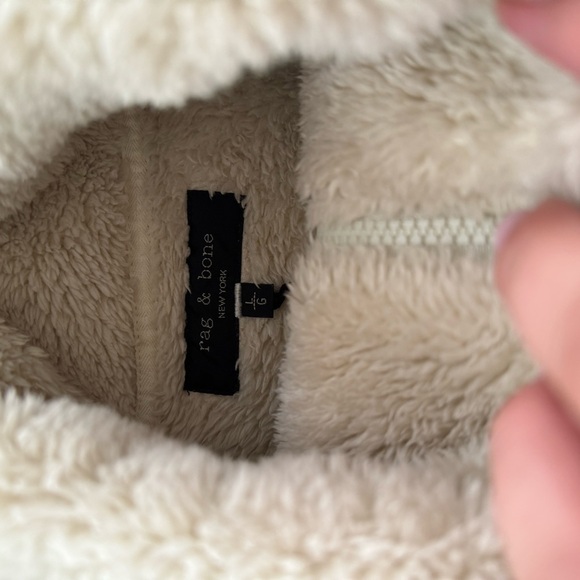 Rag & Bone Logan Sherpa Quarter zip pullover - Picture 8 of 15